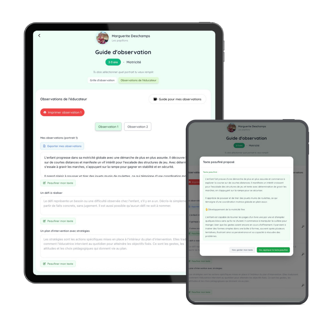 Exemple de portrait modèle 2