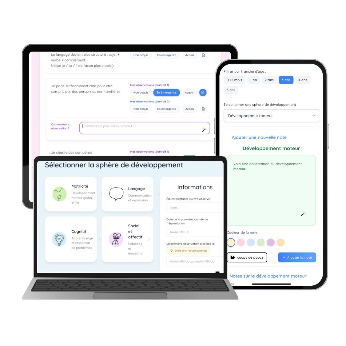 Portrait de l'enfant dans geAgenda